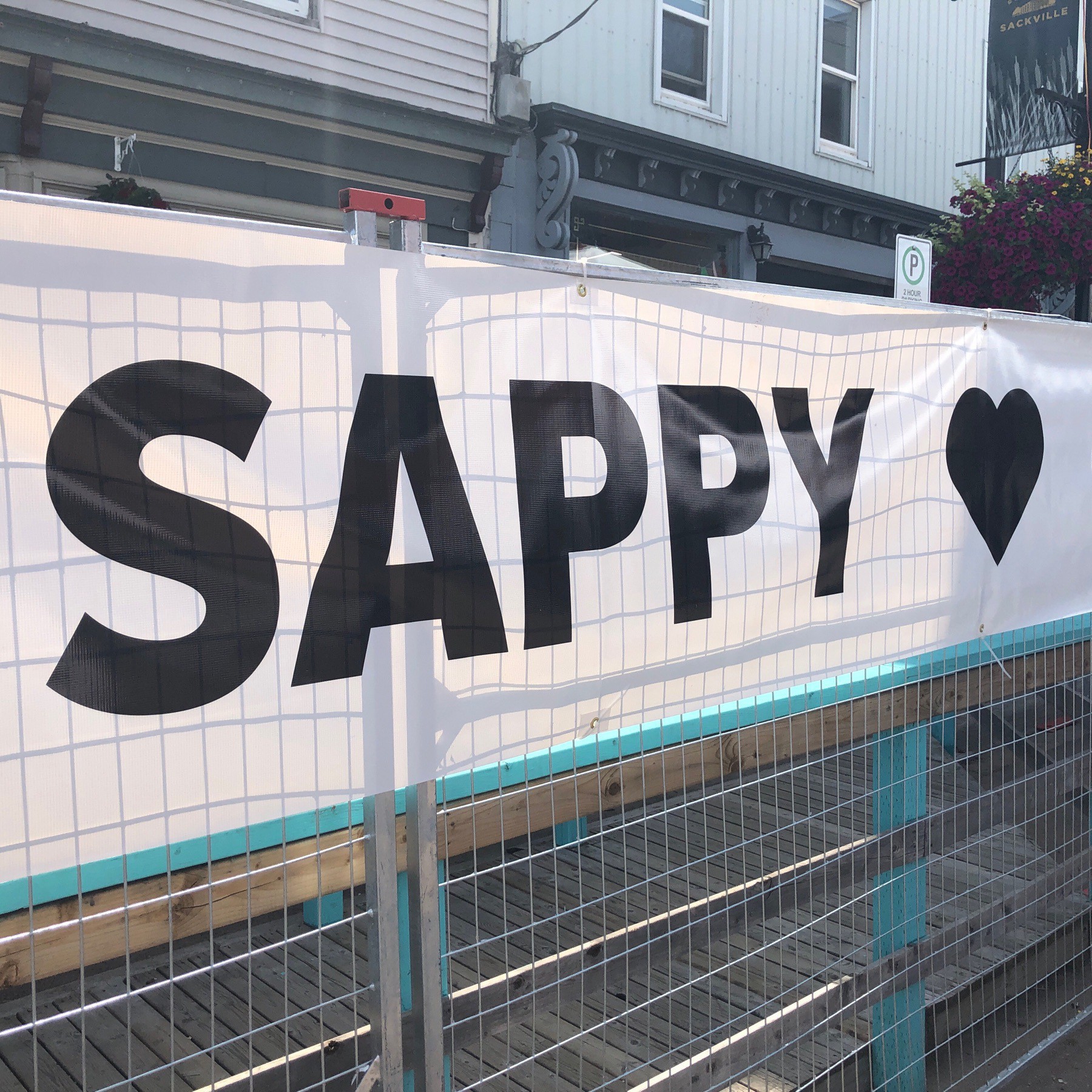 Sappy on banner.