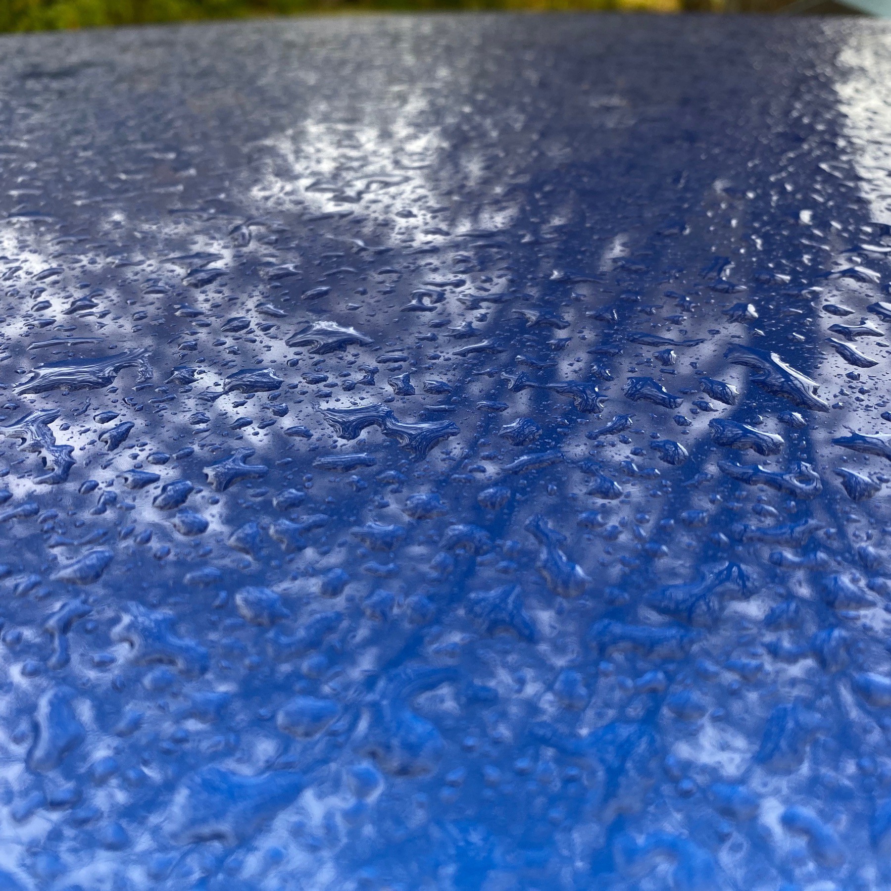 rain on car roof