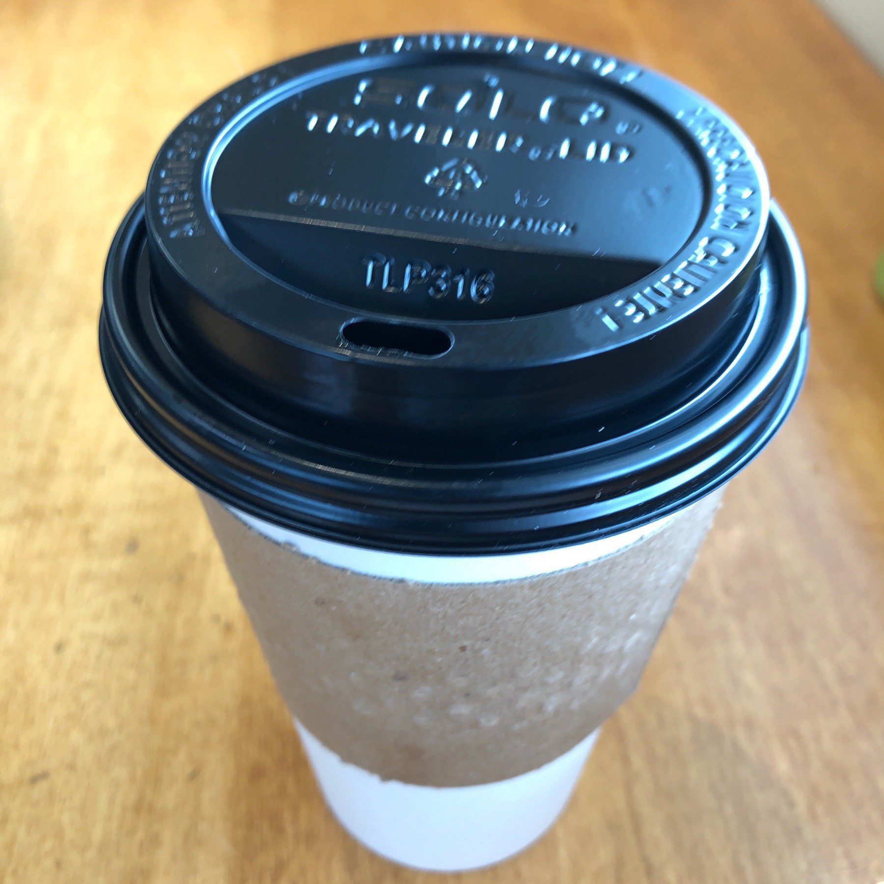 Takeout coffee cup